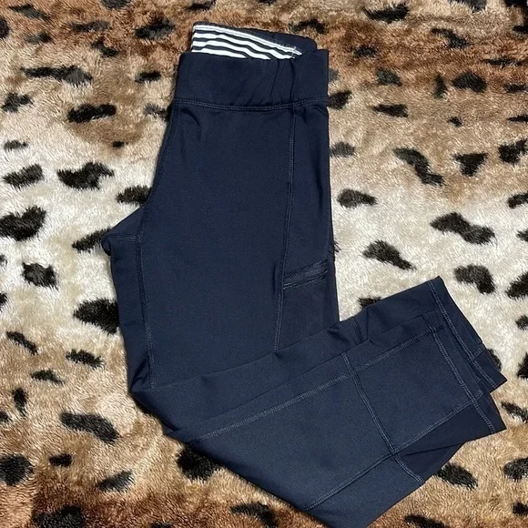 Champion Women Black‎ Cropped Athletic Leggings Capri Pants Size S - Picture 4 of 7